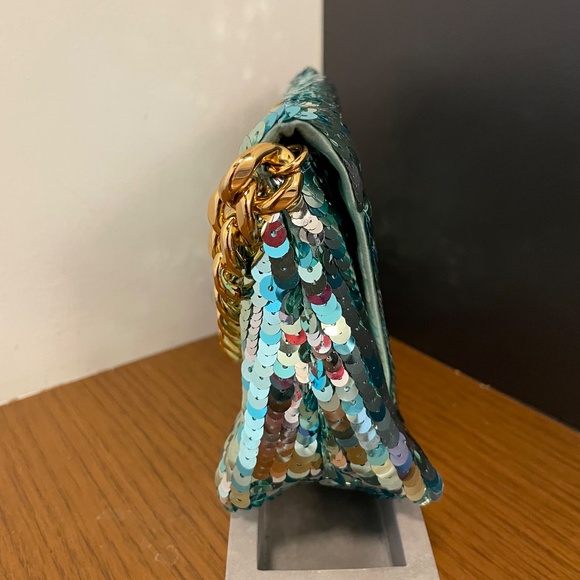 Tom Ford Sequin Evening Shoulder Bag with Gold Chain – Rare Statement Piece - Picture 6 of 8